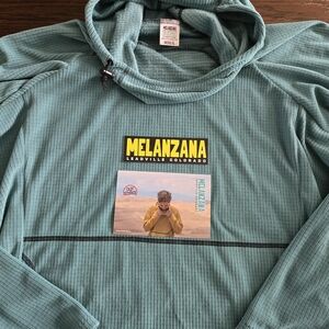 Melanzana Turquoise Striped Pullover